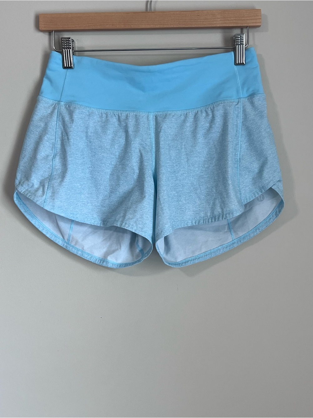 Lululemon Speed Up Running Shorts 4 inch Blue Women's 4 EUC Athletic - Picture 2 of 6